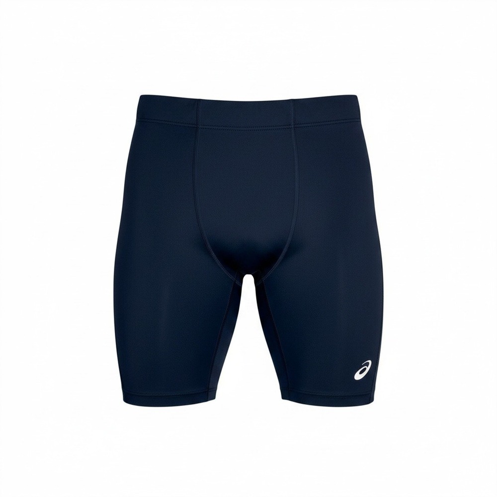 ASICS Compression Shorts Small Navy Blue Performance Athletic Activewear NWOT